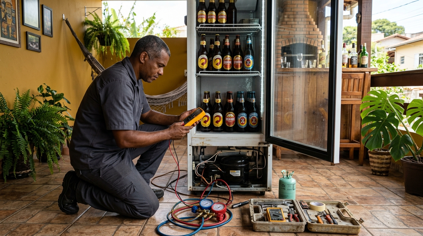 Reparo de Cervejeira Residencial na Glória, Manaus‑AM